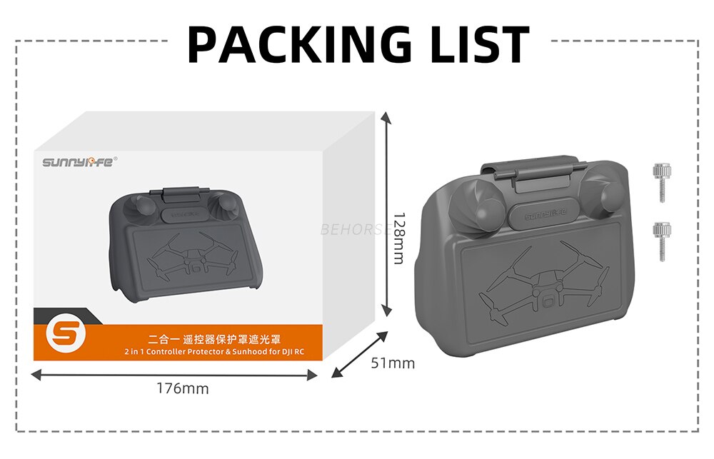Sunnylife 2 in 1 Remote Controller Sun Hood Sunshade Screen Protector Protective Shell Cover for DJI Mini 3 Pro RC Accessories Sunnylife 2 in 1 Remote Controller Sun Hood Sunshade Screen Protector Protective Shell Cover for DJI Mini 3 Pro RC Accessories